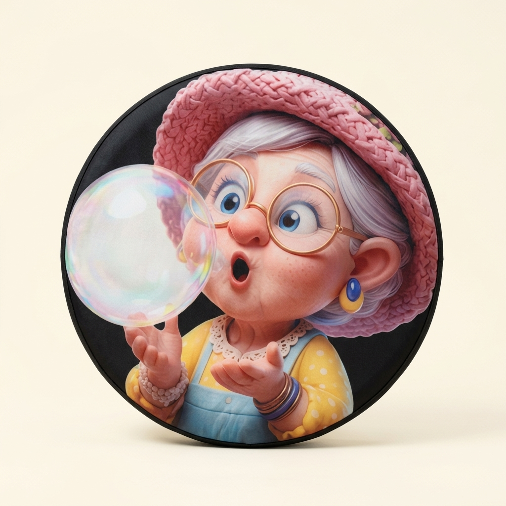 Granny with bubble Granny with bubble